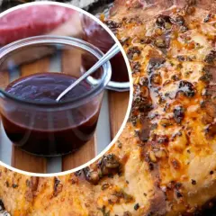 Soczysty schab na grilla, polany aromatycznym sosem BBQ. Idealny na letnie wieczory.