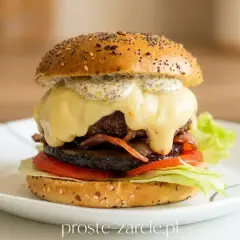 Pyszny, soczysty hamburger z rozpływającym się serem i chrupiącym boczkiem. Idealny przepis na to, jak zrobić hamburgera, który zachwyci każdego!