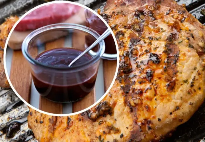 Soczysty schab na grilla, polany aromatycznym sosem BBQ. Idealny na letnie wieczory.