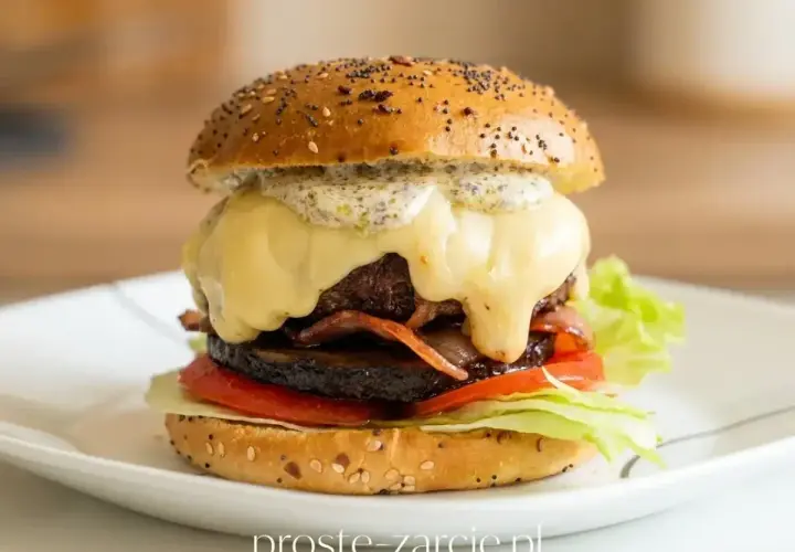 Pyszny, soczysty hamburger z rozpływającym się serem i chrupiącym boczkiem. Idealny przepis na to, jak zrobić hamburgera, który zachwyci każdego!