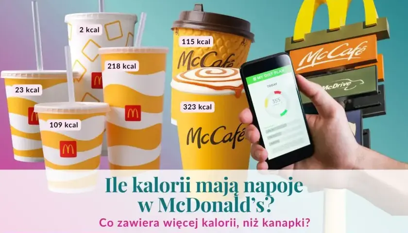 Napoje McDonald's: od 2 kcal do 323 kcal. Czy to dużo? Sprawdź, ile kalorii mają Twoje ulubione napoje, zanim sięgniesz po kolejny.