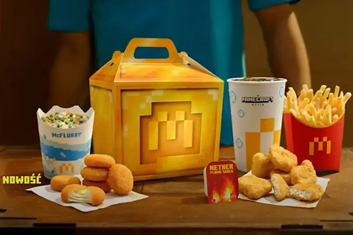 Zestaw z Minecrafta: 20 nuggetsów, frytki, napój i McFlurry. Dowiedz się, ile kosztuje 20 nuggetsów w McDonald's!