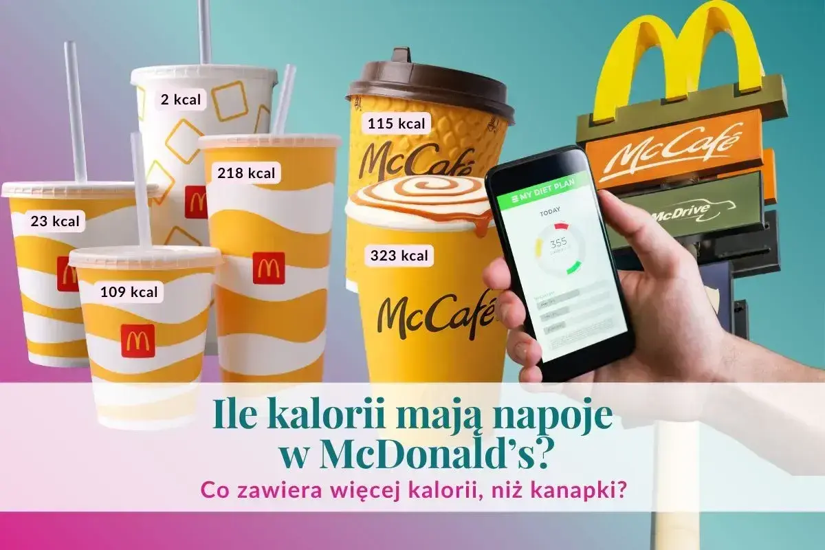 Napoje McDonald's: od 2 kcal do 323 kcal. Czy to dużo? Sprawdź, ile kalorii mają Twoje ulubione napoje, zanim sięgniesz po kolejny.