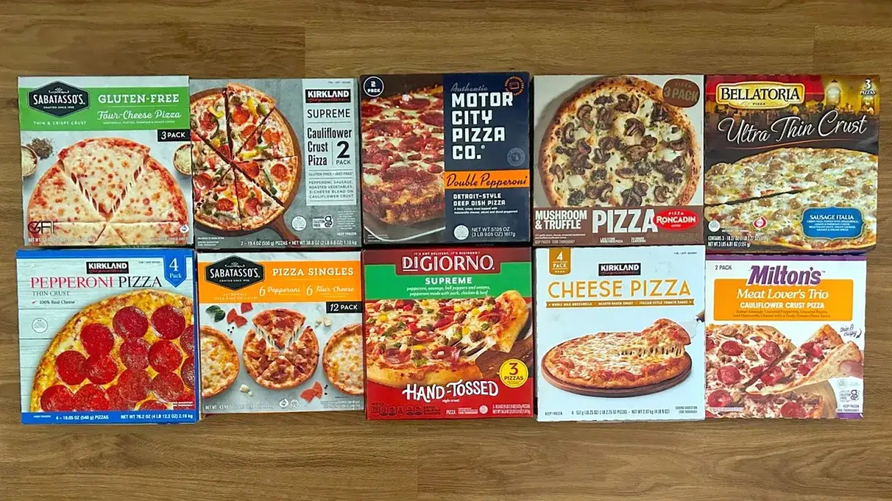 Różnorodne pizze mrożone: serowa, pepperoni, grzybowa, z kalafiora. Idealne na szybki obiad.